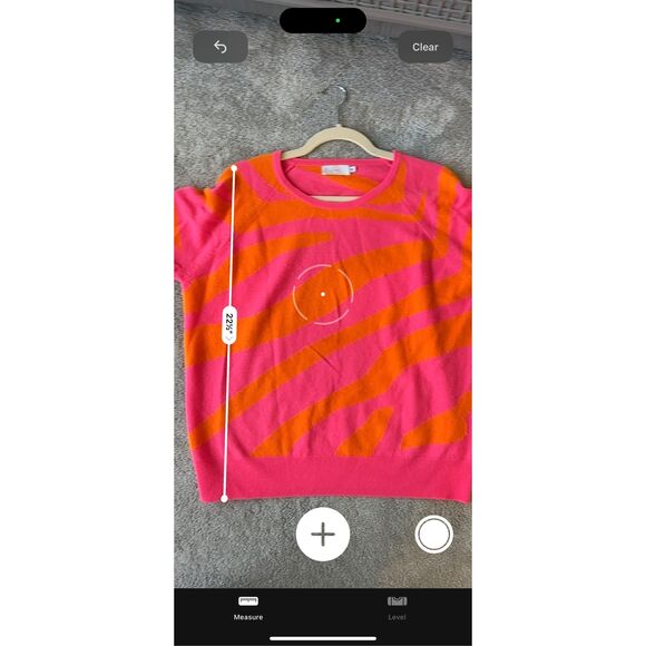 Nearly NEW 100% Cashmere magenta leopard sweater, Med $250 C38 - Picture 6 of 7